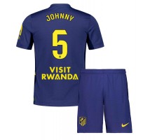 Atletico Madrid Johnny Cardoso #5 Koszulka Wyjazdowa dzieci 2025-26 Krótki Rękaw (+ krótkie spodenki)